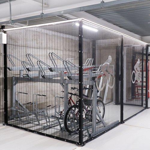 Condo storage locker installation