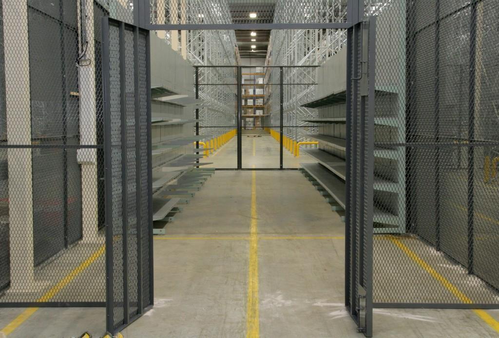 Self storage security partitions