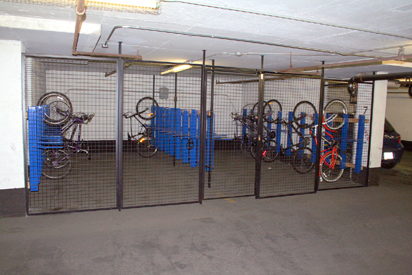 Bike rack storage solution